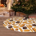 thumbnail image 6 of Yiaed Coffee Bun Hot Dog Print Christmas Tree Skirt , Tree SkirtsTree Mat for Christmas Winter Holiday Indoor Decorations-36", 6 of 7