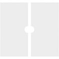 thumbnail image 4 of 30"OD x 4"ID x 10 1/2"C x 1"P Rubik Architectural Grade PVC Contemporary Ceiling Medallion, Two Piece, 4 of 11