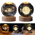 thumbnail image 1 of 2 × Luces nocturnas 3D Adorno de noche decorativo planetario LED de noche para decoración de cabecera EstiloJ Salvador Luz de noche, 1 of 10