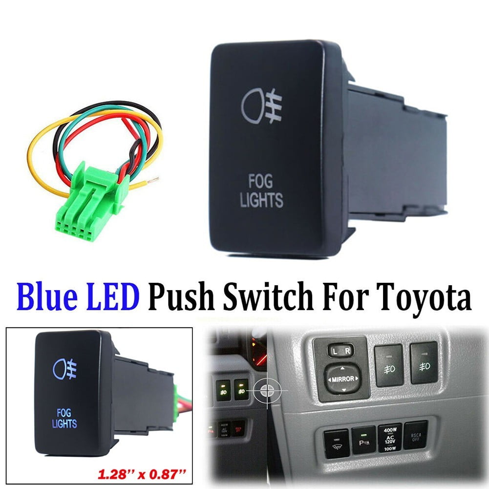 Blue FOG LIGHTS Push Button Switch for Toyota Tundra 4Runner