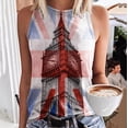 thumbnail image 2 of RATTOYY Womens Tank Tops Leisure O-Neck Sleeveless Print Casual Loose Fit Basic Beach Cami T Shirts Vest Summer Shirts Chic Fashion Clothes, 2 of 4