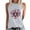White, variant on ZQUUVOU Women's Sleeveless Tank Top Round Neck Breast Cancer Awareness Printed Casual Solid Color Blouse Summer Outfits Burgundy