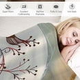 thumbnail image 3 of Orinice Bird Tree Branch Art Nouveau Warm Lightweight Blanket Soft Fleece Throw Blanket for All Seasons - Living Room Sofa Decor Cow Gifts Blanket All Seasons Throw Blanket 40x50in, 3 of 6