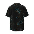 thumbnail image 2 of Haiem Game Time Men's Casual Shirts Short Sleeve Button Down Shirts Fashion Textured Summer Beach Shirt-Small, 2 of 7