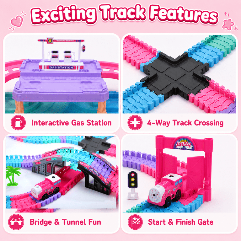 JoyStone 228-Piece DIY Race Track with Electric Locomotive photo 5