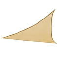 thumbnail image 4 of Minkissy Improved Stitched Seam Technology 1Pack Beige Yellow Triangle Sunshade Sail For Decks Courtyards Backyards, 4 of 8