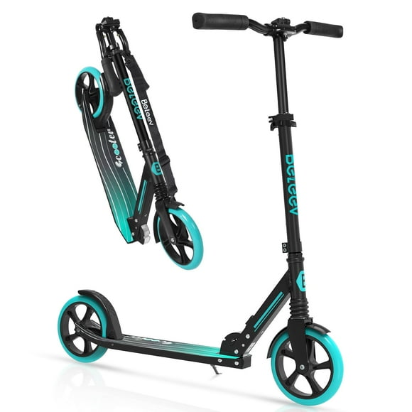 BELEEV V5 Scooters for Kids, Adults, Teens, Quick-Release Foldable System, Front Suspension System, 200mm Big Wheels Scooter with 4 Adjustable H