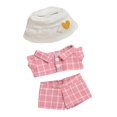 thumbnail image 3 of Conjunto de Ropa para Muñecos de Peluche CUTICAT Traje a Cuadros Rosa, 3 of 5