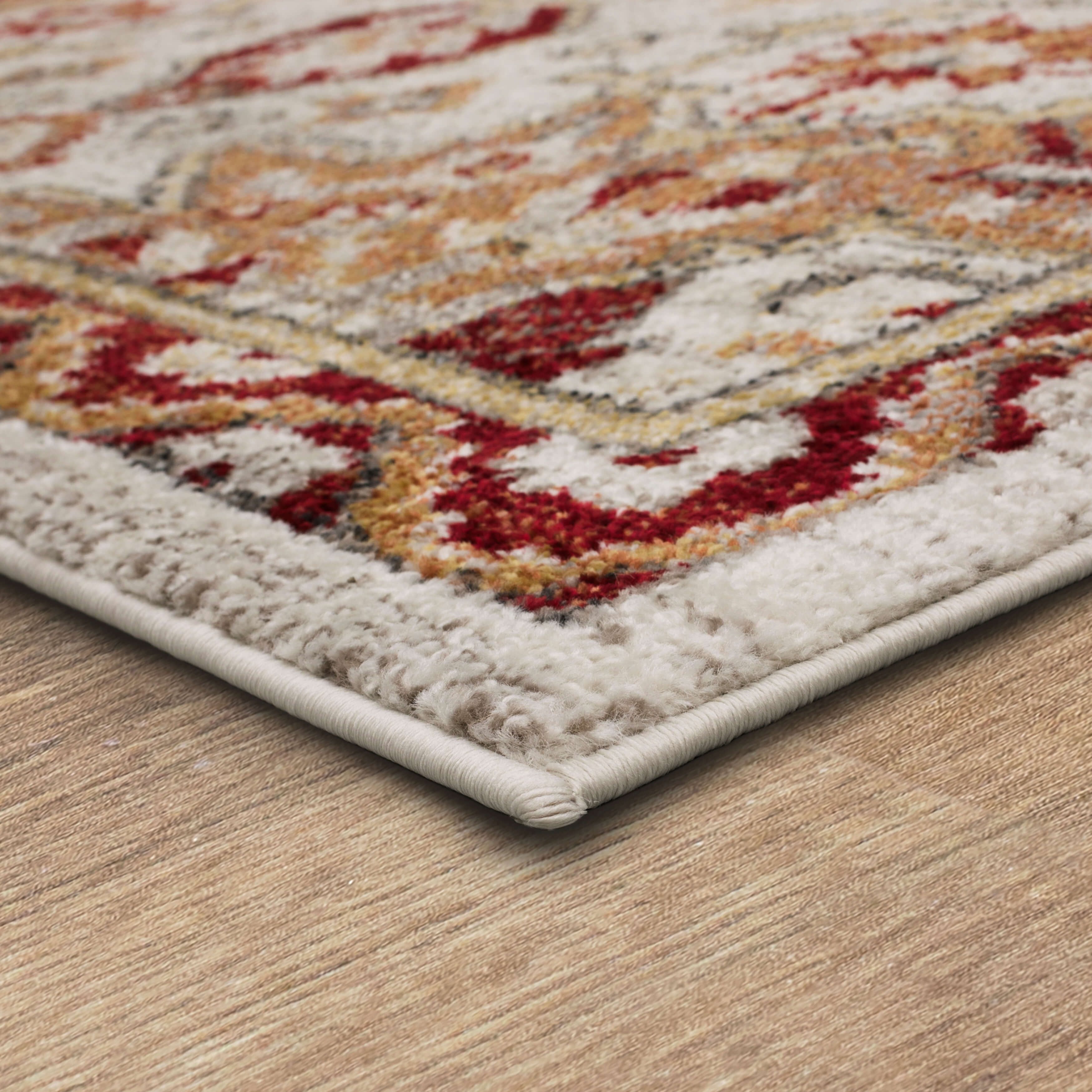 Mohawk Home Huffman Indoor Ornamental Area Rug, Gold, 6' x 9'