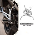 thumbnail image 6 of Beaupretty 4Pcs Motorcycle Foot Peg Springs Silver Universal Fit Stable Control, 6 of 8