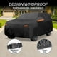 thumbnail image 4 of Cubierta de coche Unique Bargains 210D-PU Oxford, impermeable y a prueba de viento, protección solar con cremallera, negra para Kia EV9, 4 of 7