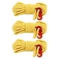 thumbnail image 1 of OUNONA 3Pcs Camping Tent Rope Yellow Reflective Lightweight Windproof Guyline Outdoor, 1 of 5