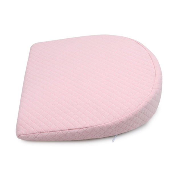 CAROOTU Cotton Anti-Reflux Round Breathable Slope Pillow - Non-Slip, Waterproof Inner Layer, Hypoallergenic