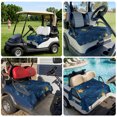 thumbnail image 6 of Golf Cart Seat Covers for 2 Seater, Navy Blue Yellow Star Retro Soft Microfiber Cart Seat Towel Blanket, Starry Sky Vintage Absorbent Breathable Non Slip Bench Seats Protector for Golf Course 51"x31", 6 of 9