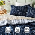 thumbnail image 3 of Juego de edredón Bedsure Queen Navy con 1 edredón y 2 fundas de almohada, 3 of 7
