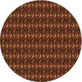 thumbnail image 1 of Ahgly Company Indoor Square Patterned Mahogany Brown Area Rugs, 3' Square, 1 of 1