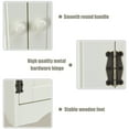thumbnail image 3 of Costway Armoire de Rangement d'Accent Étagères Ajustables Antique Armoire au Sol à 2 Portes Blanc, 3 of 10