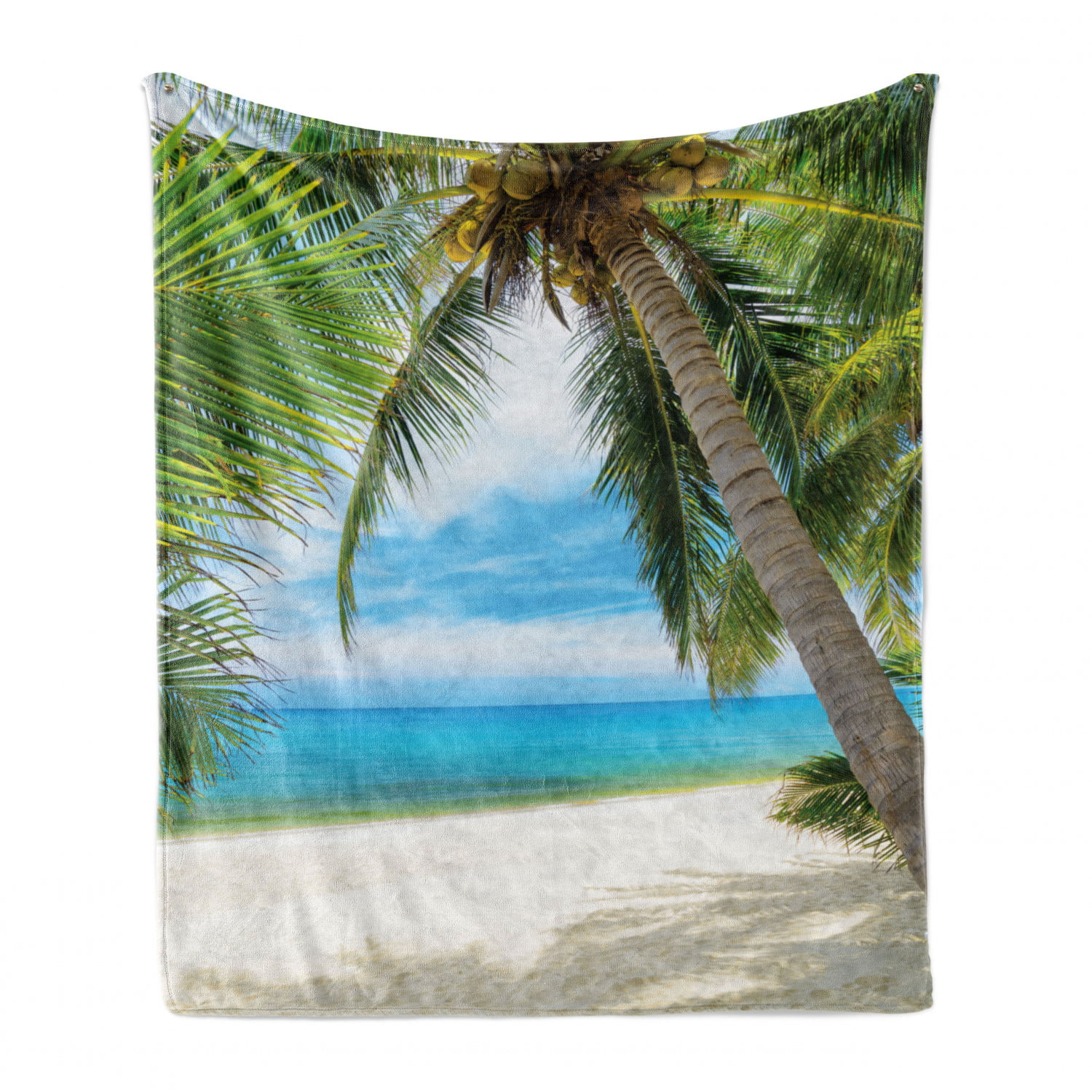 Details about   3D Coconut Tree NAO169 Summer Plush Fleece Blanket Picnic Beach Towel Dry Fay 