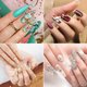 thumbnail image 5 of 100 Pieces Nail Extension Fibers, Quick Extension Nails Art Fiberglass, Non-Woven French Fingernail Warp, Magical Fingernails Extension Silk Tools, False Manicure Salon or Home Use (Wihte), 5 of 5