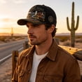 thumbnail image 4 of SHJHENG Parks Adventure Collection Baseball Cap Vintage Wildlife Graphic Trucker Hat Outdoor Nature Scene Embroidered Hat With Bear, 4 of 5