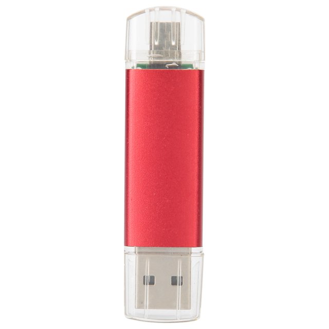 Unidad flash USB 2 en 1 OTG U Disk Memory Stick Pen Almacenamiento de datos de alta capacidad Red64GB