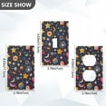 thumbnail image 7 of Yayeee Duplex Wall Plate 1-Gang 4.5"x2.7" Home Receptacle Light Switch Decorative Outlet Cover, Small Space Pattern, 7 of 7