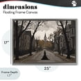 thumbnail image 4 of Stupell Industries Traditional Witch Strolling Town Streets Gray Floating Frame Canvas Art, 25 x 17, by Jacky Ngan, 4 of 8