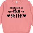 thumbnail image 3 of Inktastic Promoted to Big Sister Arrows and Hearts Toddler Sweatshirt, 3 of 4