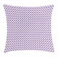 thumbnail image 1 of Geometric Throw Pillow Cushion Cover, Mosaic Design with Small Triangles in Watercolor Style Artful Grid, Decorative Square Accent Pillow Case, 18 X 18 Inches, Lilac Lavender White, by Ambesonne, 1 of 2
