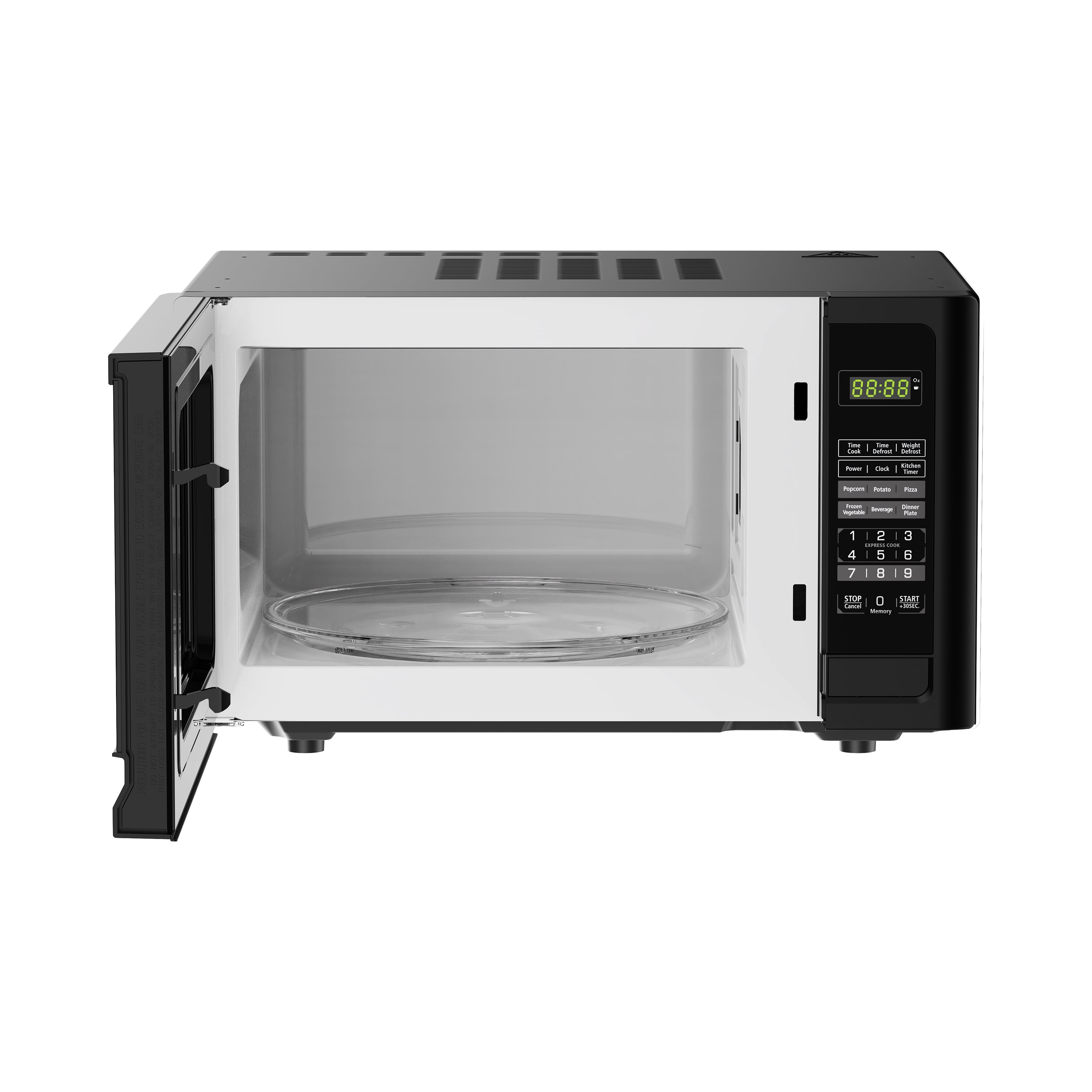  BLACK+DECKER EM031MB11 Digital Microwave Oven with Turntable  Push-Button Door,Child Safety Lock,1000W,1.1cu.ft,Stainless Steel, 1.1  Cu.Ft & Countertop Convection Toaster Oven, Silver, CTO6335S : Home &  Kitchen