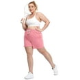 thumbnail image 3 of Aiyino Women's Plus Size Running Shorts Casual Summer Athletic Workout Shorts High Waisted Gym Yoga Lounge Shorts Pants L-5X, 3 of 6