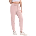 thumbnail image 3 of Women Sweatpants Cotton MIUOWANP Women'S Solid Color Overalls Women'S Casual High-Waisted Drawstring Pocket Sweatpants Pink XXL, 3 of 4