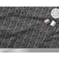 thumbnail image 2 of Soimoi Rayon Crepe Fabric Leaves & Floral Block Printed Fabric 1 Yard 46 Inch Wide, 2 of 3