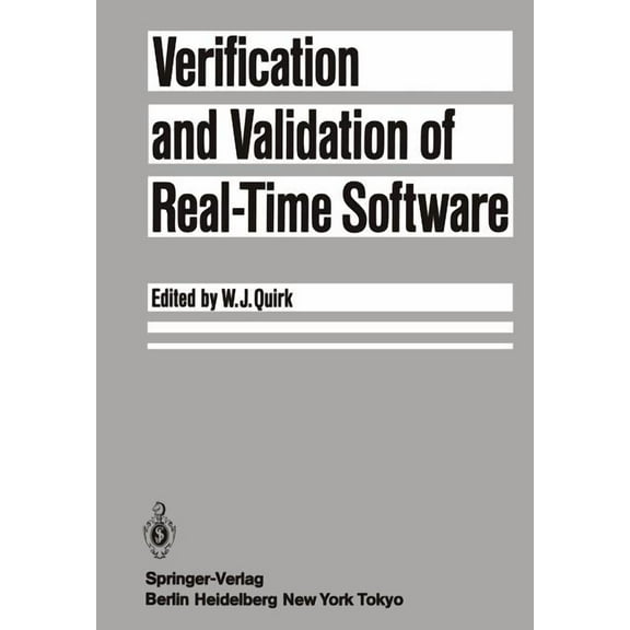 Verification and Validation of Real-Time Software, (Paperback)