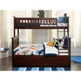thumbnail image 4 of Pemberly Row Twin over Full Solid Wood Bunk Bed with Trundle in Walnut, 4 of 8