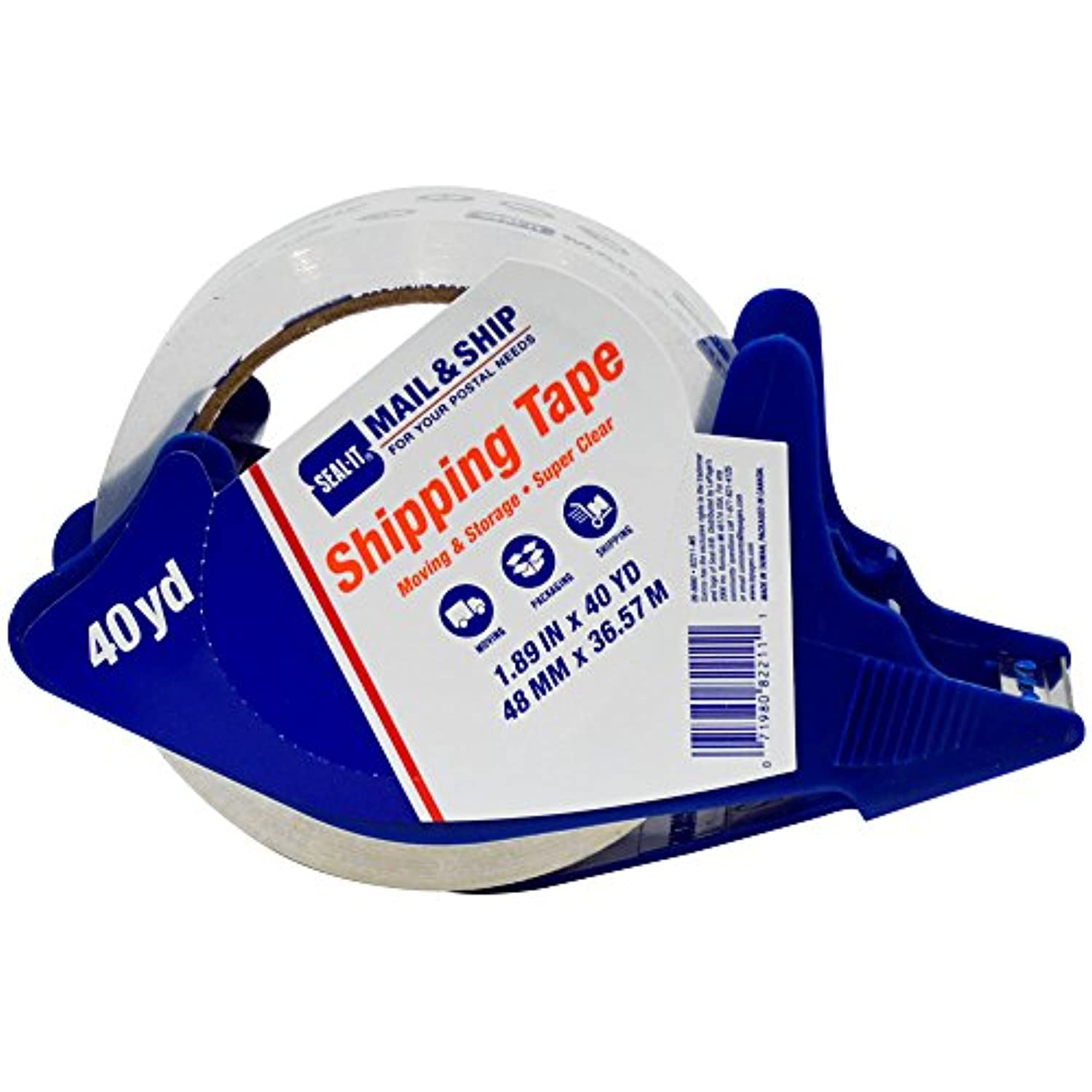 SealIt Mail & Ship Moving and Storage Shipping and Packing Tape, 1.89