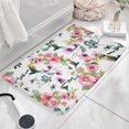 thumbnail image 3 of Pioneer Flower Floral Print Flannel Non Slip Door Rugs,Washable Door Mats Indoor,Decorative Door Mats,Dirt-Resistant and Absorbent Doormat for Entrance,Bedroom,Kitchen,Bathroom,23.5"x16", 3 of 5
