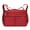 Red, variant on Women's Multi-Pocket Shoulder Handbag - Water-Resistant Nylon Crossbody Bag, Large Purses, Lightweight Messenger Bag - Brown