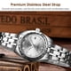 thumbnail image 4 of Reloj de pareja clásico WLISTH S938 con correa de acero y estilo, 4 of 8