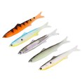 thumbnail image 1 of Señuelos de pesca de agua dulce, cebos artificiales dúctiles interiores de aluminio suave, 5 uds., 1 of 8