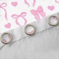 thumbnail image 4 of Manfei Pink Bow Love Heart Black Out Curtains, Cute Princess Style Curtains Pack of 2 (42x63 Each) for Girls Women, 4 of 6