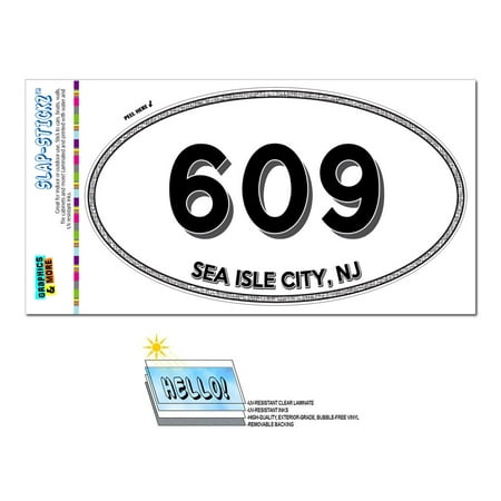 609 - Sea Isle City, NJ - New Jersey - Oval Area Code
