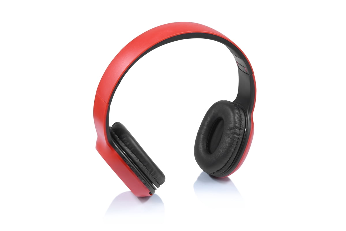 Over-the-Head Stereo Wireless Headsets for Motorola Edge 20,20 Lite, one 5G UW ace, Moto G Stylus 5G, G20, G40 Fusion, G100, G50, G10 Power, E7i Power, E7 Power, G30 (Red)