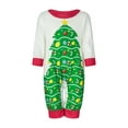 thumbnail image 4 of DuAnyozu Family Matching Pajamas Christmas Pjs Holiday Nightwear Sleepwear Sets Long Sleeve Pjs Santa Claus Xmas Pjs Set, 4 of 10