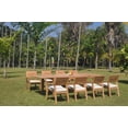 thumbnail image 6 of Grade-A Teak Dining Set: 8 Seater 9 Pc: 122" Caranas Rectangle Table And 8 Vellore Stacking Arm Chairs Outdoor Patio WholesaleTeak #51VL2909, 6 of 6