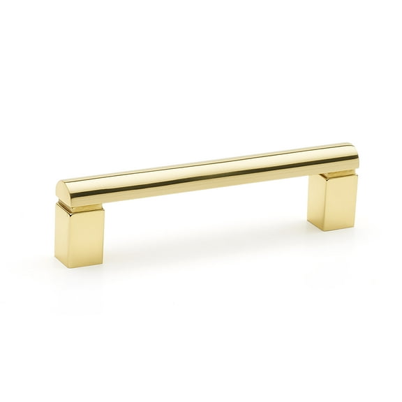 Alno A430-3 Vogue 3" Center To Center Modern Luxury Solid Brass Round Bar - Brass