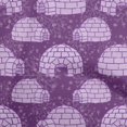 thumbnail image 1 of oneOone Cotton Silk Purple Fabric Igloo Craft Projects Decor Fabric Printed By The Yard 42 Inch Wide, 1 of 4