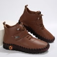 thumbnail image 2 of NECHOLOGY Botas Mujer Adulto Femenino Zapatos Botines de mujer Botas de mujer de otoño e invierno a juego de colores a la moda con botas con cremallera lateral (Brown, 8.5), 2 of 7