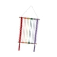 thumbnail image 2 of Esquirla Macrame Wall Hanging Bohemian Tapestry Decor Backdrop Boho Art Home Window Gift Living Room Prop Tassel Wall Art Decor rainbow color, 2 of 8