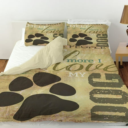 Manual Woodworkers & Weavers People vs Dog Duvet Cover